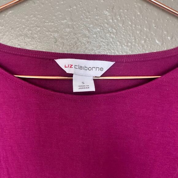 Liz Claiborne berry purple top size small new with tag - Picture 4 of 6